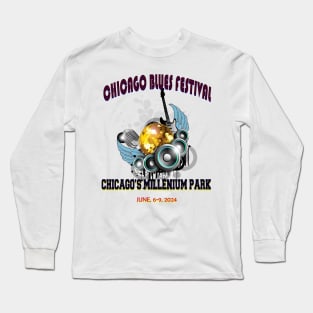 CHICAGO BLUES FESTIVAL T SHIRT Long Sleeve T-Shirt
